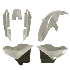 Kit Carenagem 3 Peças Completo Cromo Forte Ybr 125 2000 Até 2008