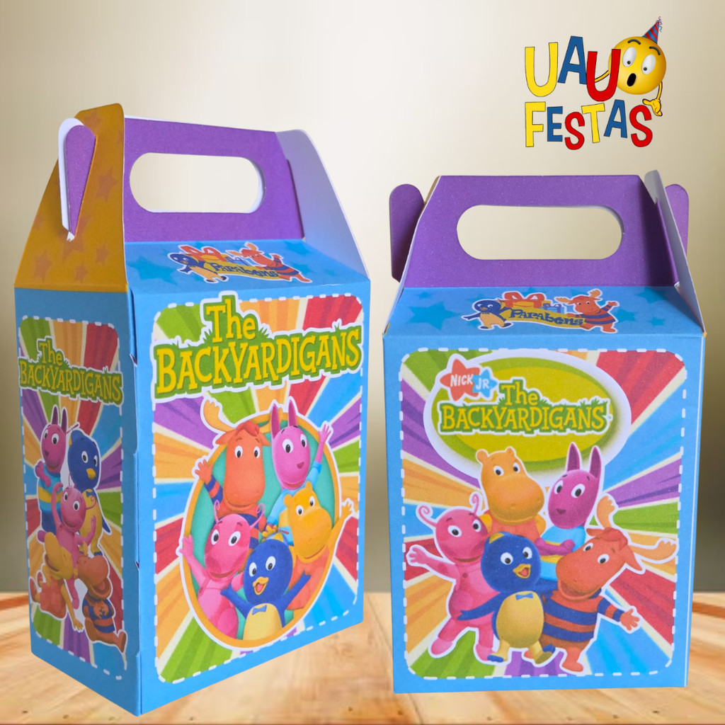 Até 30x Caixinhas Maletinha/Maleta - Os Backyardigans