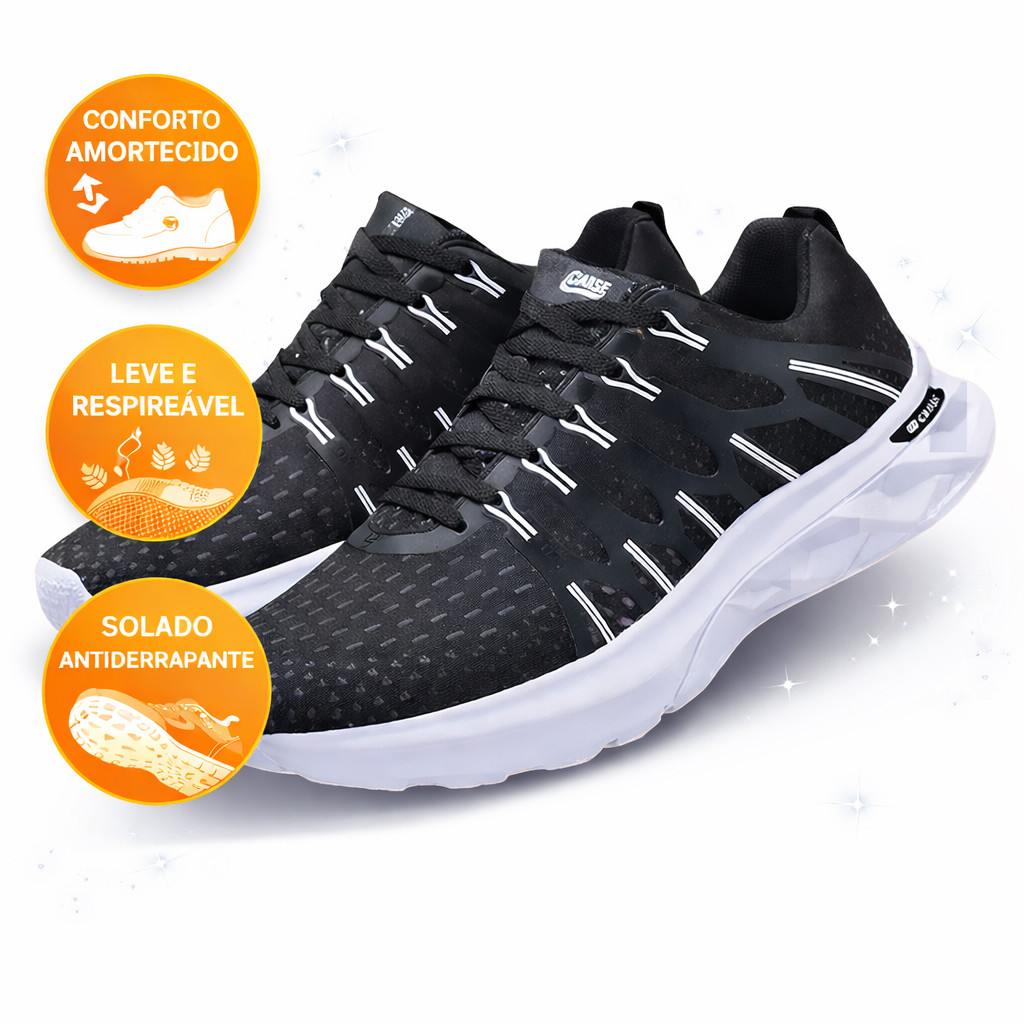Tênis de Academia Confortável Masculino Feminino Leve Tênis de Academia Confortável Masculino Feminino Leve