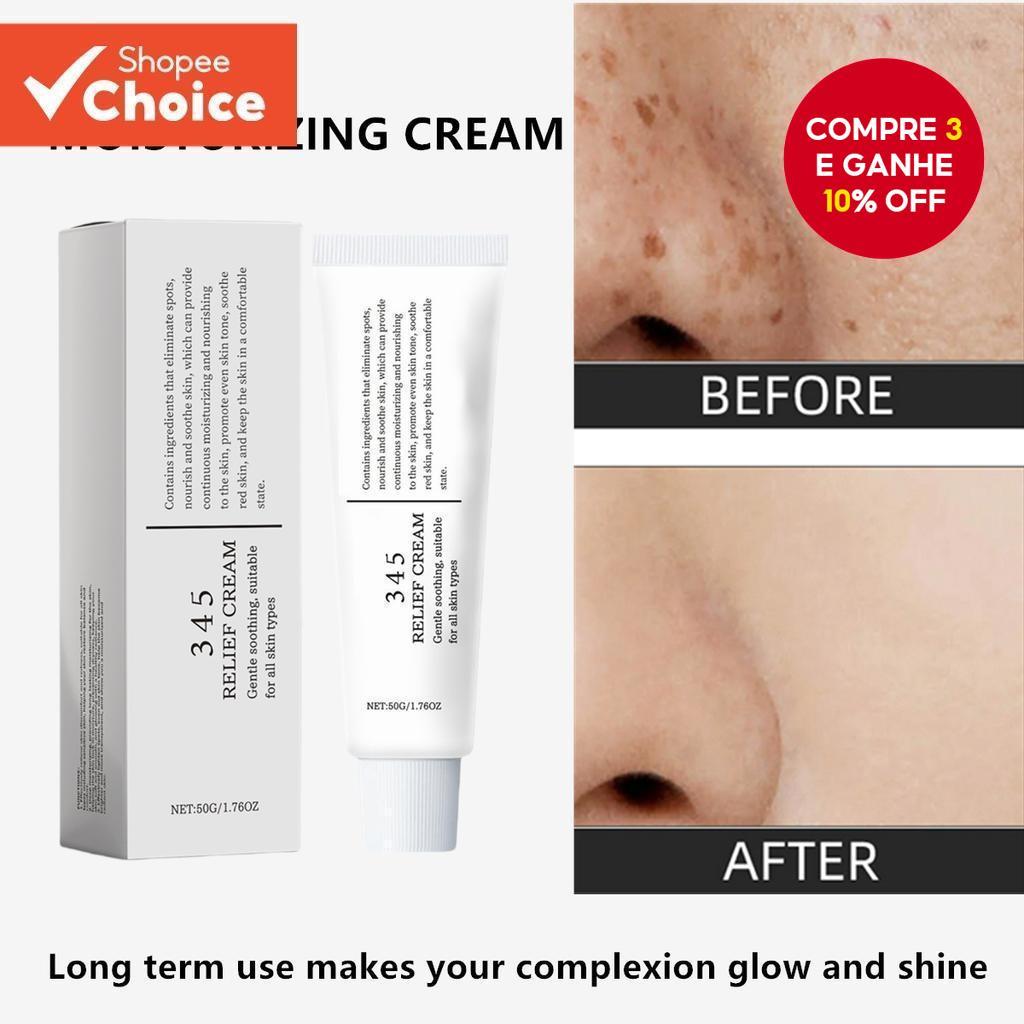 345 Creme de Alívio Suave Cuidados Faciais Hidratante Anti-Amarelecimento Cametyph