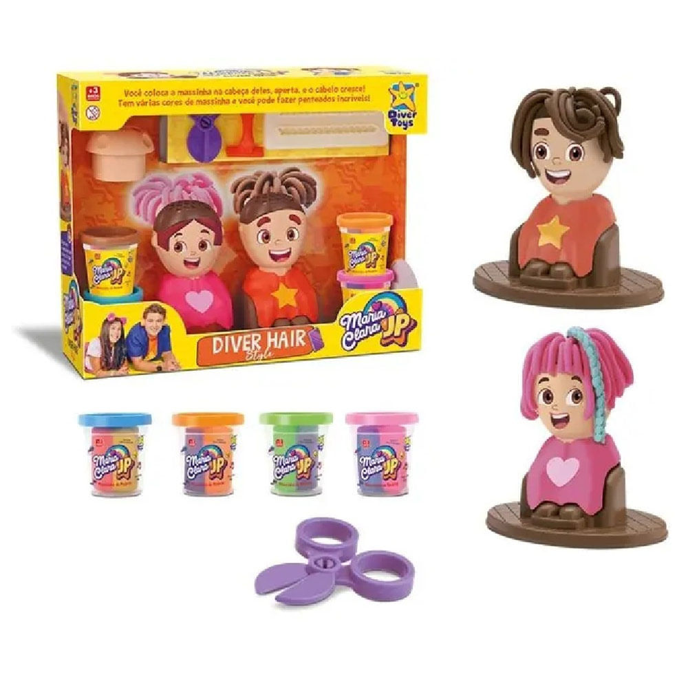 Kit Massinha Hair Style Maria Clara e JP Divertoys em Oferta na Shopee