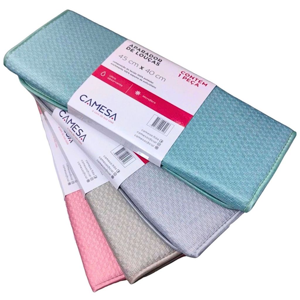 Tapete Aparador Escorredor De Louças Apoio Louças Tapetinho Microfibra 45cmx40cm