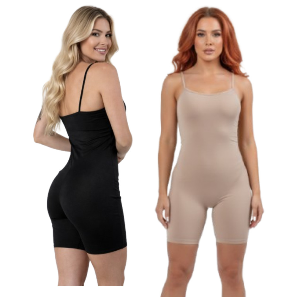 Kit 2 Macaquinho Feminino Segunda Pele Anagua Não Marca Usar Por Baixo De Roupas Sem Transparência