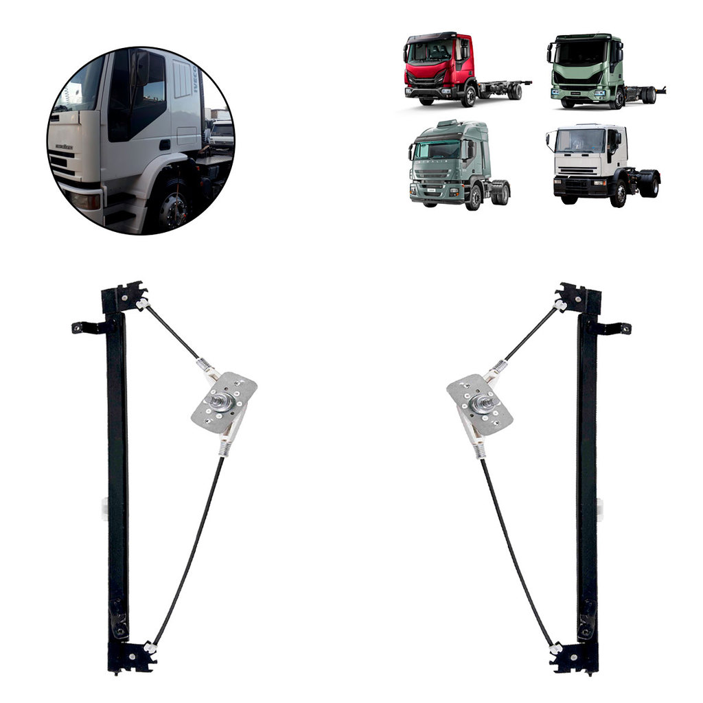 Máquina de Vidro Direita e Esquerda Stralis Tector Cavallino