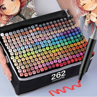 Canetinha Touch kit de 262 cores marcador com ponta dupla em Oferta na Shopee