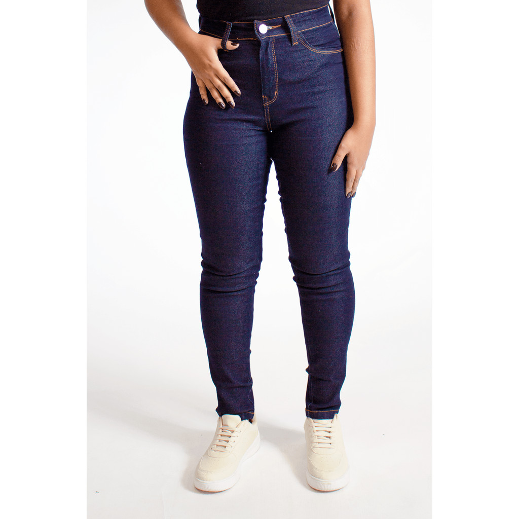 Calça Jeans Feminina Skinny Bellagio Polo Wear Jeans Escuro em Oferta na Shopee