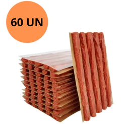 Kit 60 Reparo Pneu Sem Câmara 60 Refil Macarrão Tubeless SOS - Carro/Moto/Caminhão Fácil e Rápido
