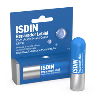 Reparador Labial Isdin com Acido Hialurônico Stick 4g em Oferta na Shopee