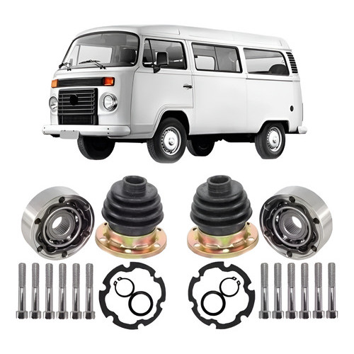 Par De Junta Deslizante Bolachão - Kombi 1998/... 33 Dentes