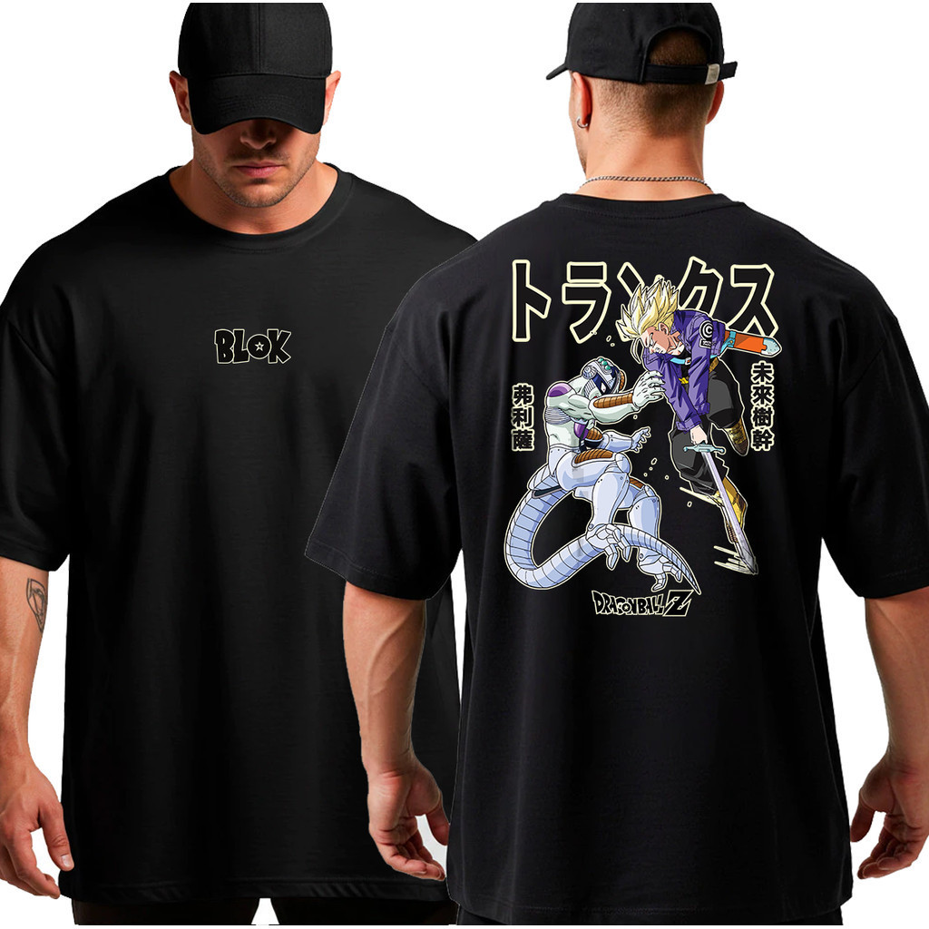 Camiseta Camisa Oversized Academia Trunks Freeza Musculação Streetwear Bodybuilder Maromba Algodão Fitness Academia Geek