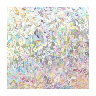 Pelicula Adesiva Eletrostatica 3D para Janela de Vidro Holograma Mosaico 120x60cm em Oferta na Shopee