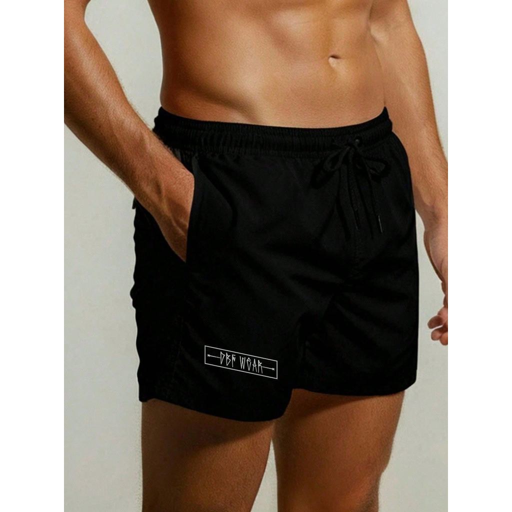 Short Mauricinho Masculino Tactel Liso Bermuda Praia Elastano Confortável Leve Verão Piscina Roupa Esportiva Dia a Dia