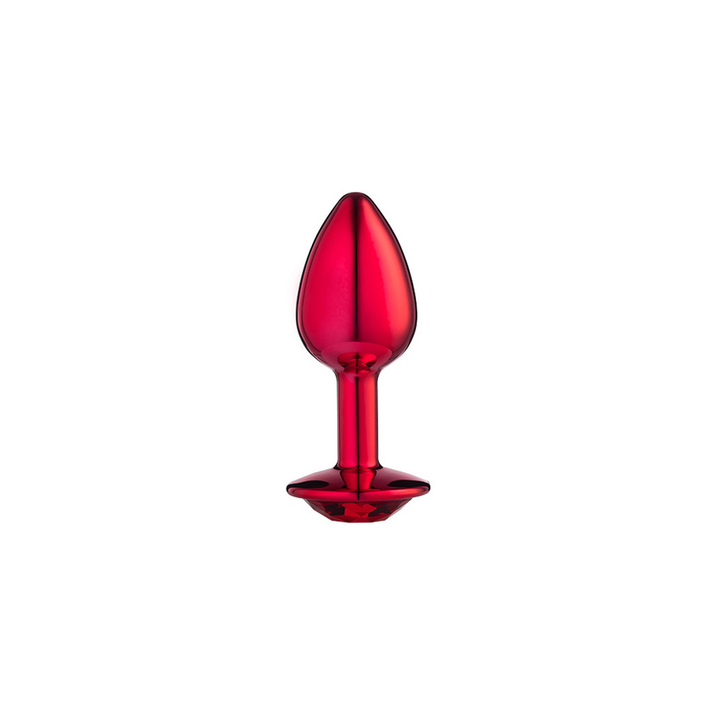 Plug Anal P Cônico, Metalizado com Pedra - 5 Cores | Sexy