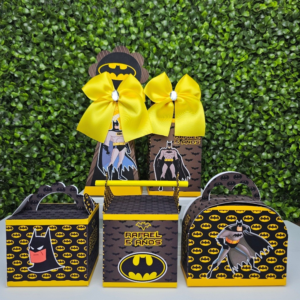 Kit Caixa Montada BATMAN - Personalizados - Festa infantil - Aniversário - Lembrancinha