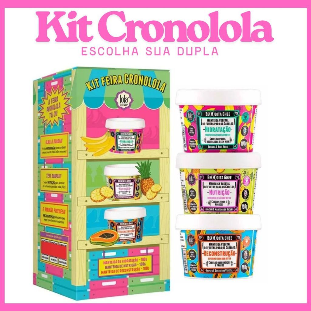 Kit Be(M) Dita 100g Lola Cosmetics – Escolha Sua Dupla Perfeita e Transforme Seus Fios!