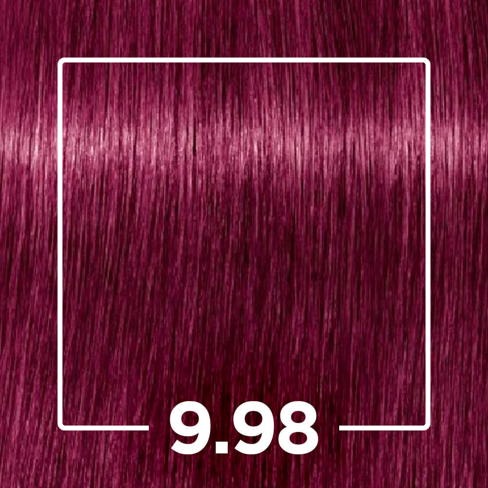 Tintura Profissional Igora Louro Extra Claro Violeta Vermelho 9.98 em Oferta na Shopee