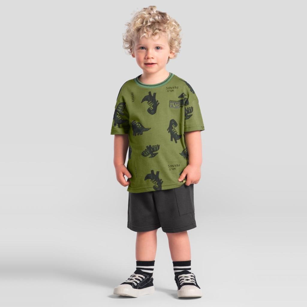 Conjunto infantil menino de dinossauro Brandili