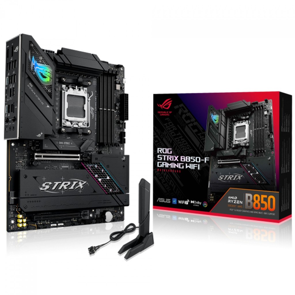 Placa Mãe Asus ROG Strix B850-F Gaming WiFi, AMD AM5, ATX, DDR5, 90MB1J70-M0EAY0 em Oferta na Shopee