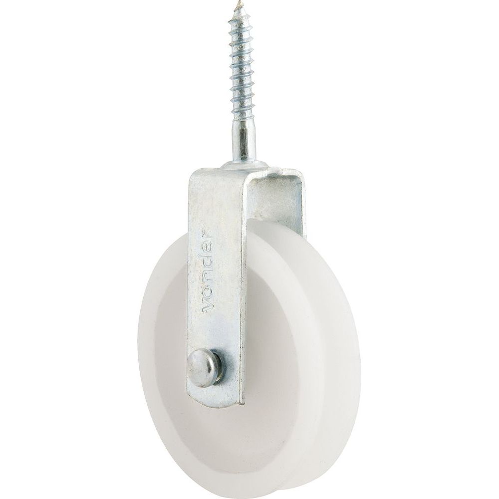 Roldana plástica 6cm com parafuso 20kg - Vonder em Oferta na Shopee
