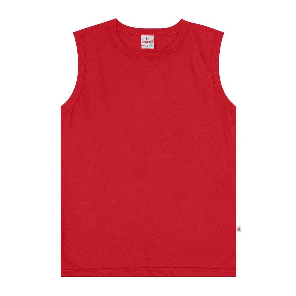 Regata infantil menino em meia malha Brandili-Vermelho em Oferta na Shopee