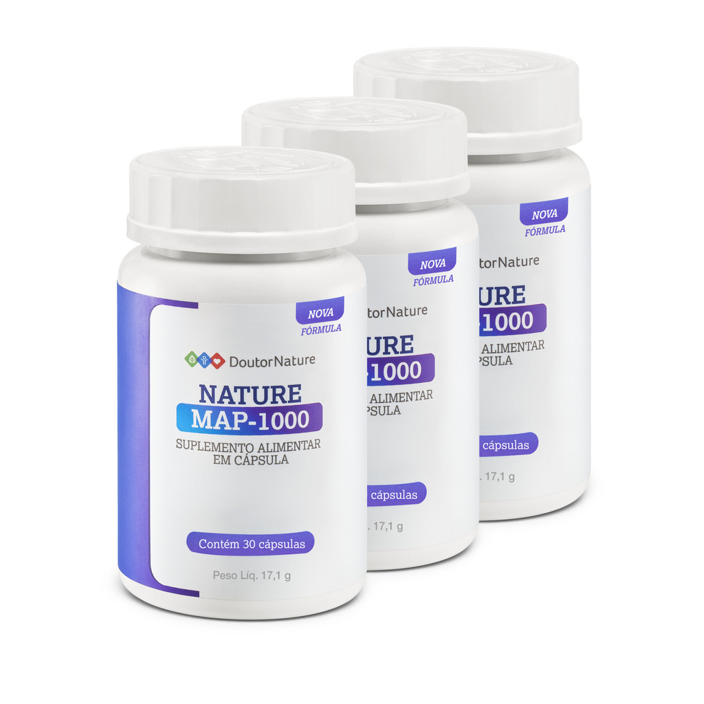 Nature MAP-1000 - 30 Cápsulas ( 3 Potes ) em Oferta na Shopee