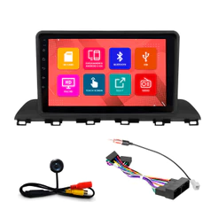 Kit Multimidia 9 Pol HB20 2020 2021 2022 2023 2024 Espelhamento Android Ios 2 Din Preto Camera Ré