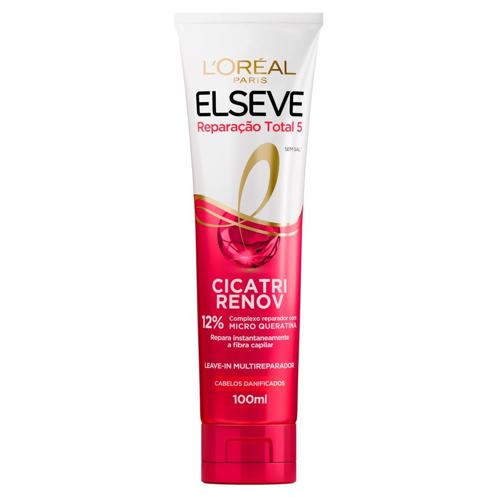 Leave-In Multireparador Elseve Reparação Total 5 Creme Cicatri Renov 100ml em Oferta na Shopee