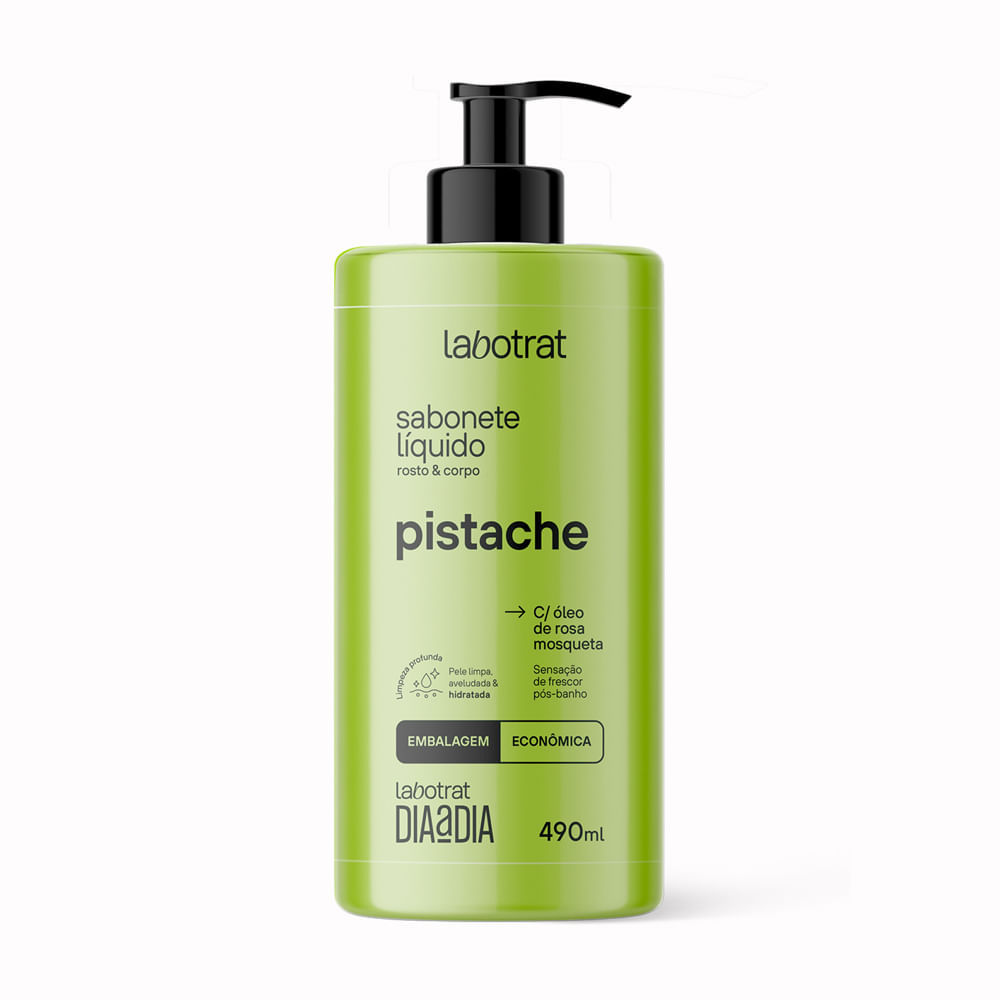 Sabonete Líquido Rosto e Corpo Labotrat Dia a Dia Pistache 490ml em Oferta na Shopee