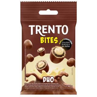 Chocolate Trento Bites Duo Chocolate Branco e ao Leite 40g em Oferta na Shopee