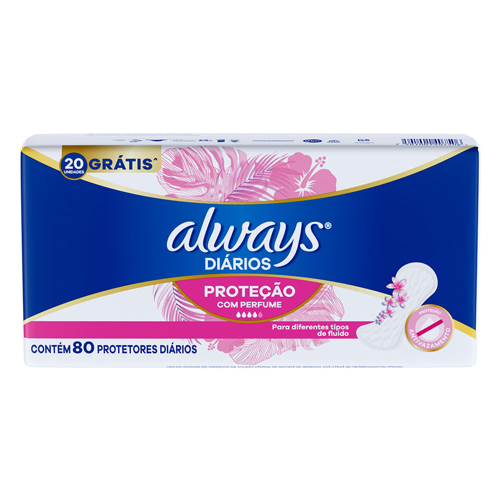 Protetor Diário Always Leve 80/ Pague 60 em Oferta na Shopee