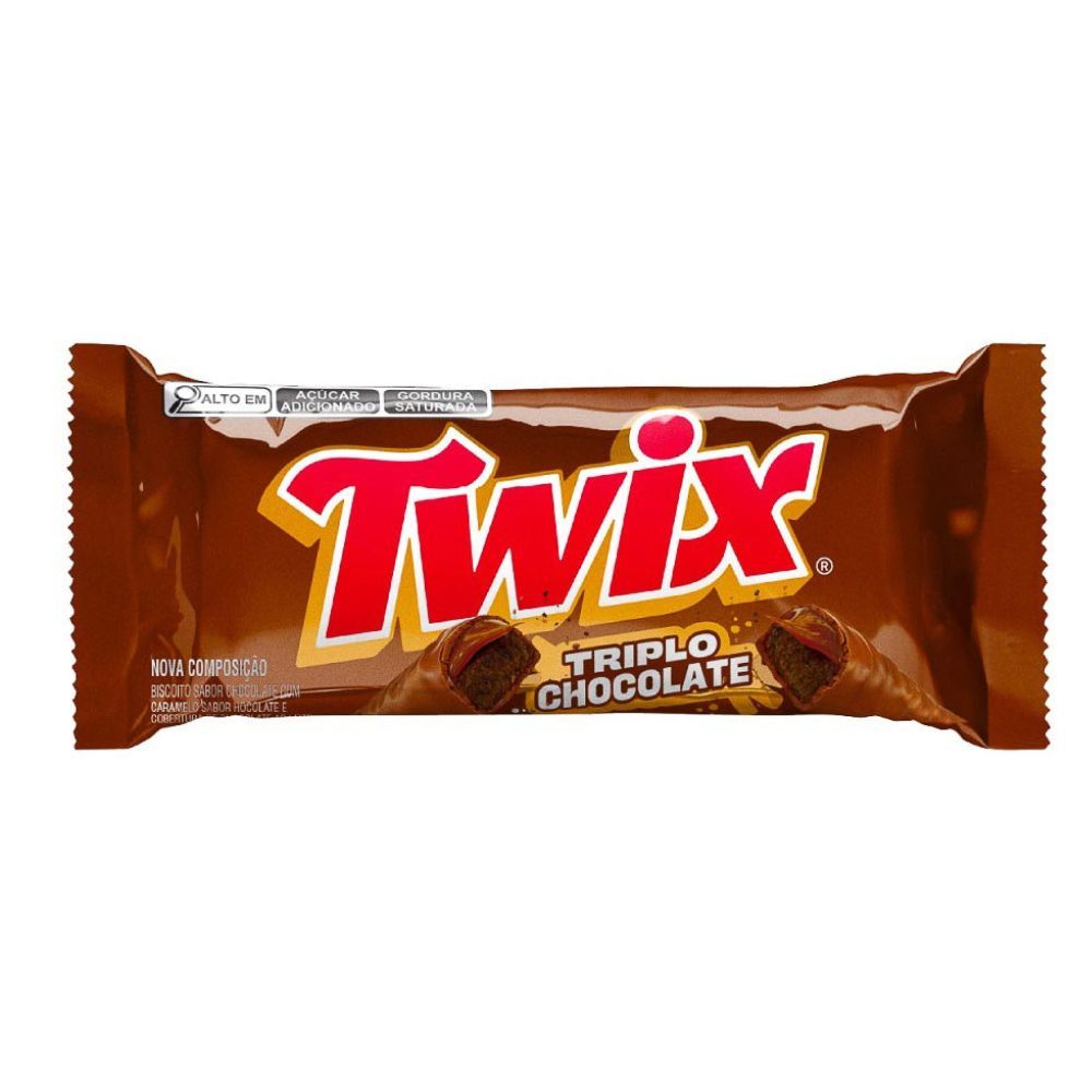Chocolate Twix Triplo Chocolate 40g em Oferta na Shopee