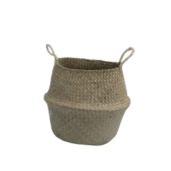 Cesto de Seagrass Natural 32cm com Alças - Oikos