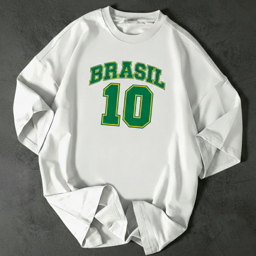 Camiseta Brasil Hexa 2026 Camisa Torcedor Seleção Brasileira Unissex Torcida Futebol Algodão