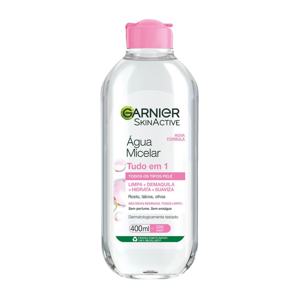 Água Micelar Garnier SkinActive Tudo em 1 400ml em Oferta na Shopee