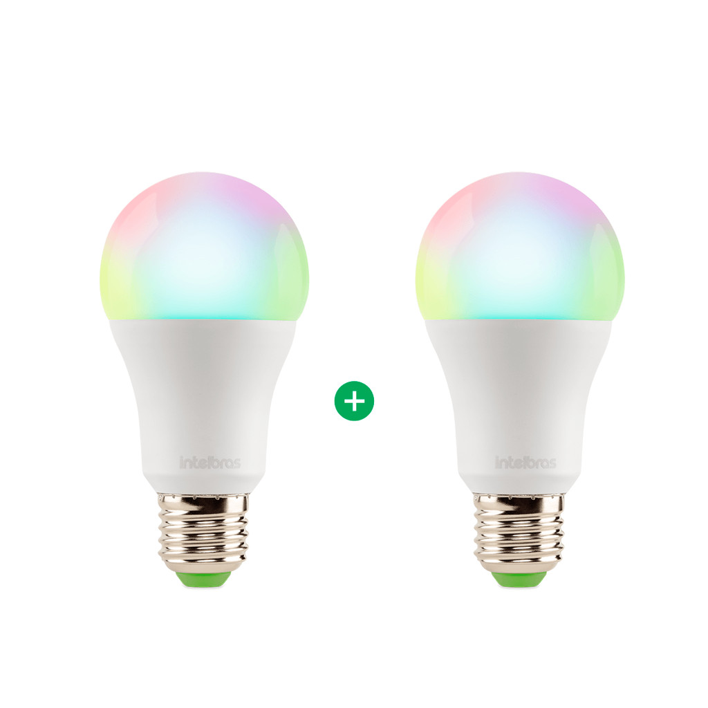 Kit Lâmpada Smart Wi-Fi EWS 410 Intelbras - 2 unidades em Oferta na Shopee