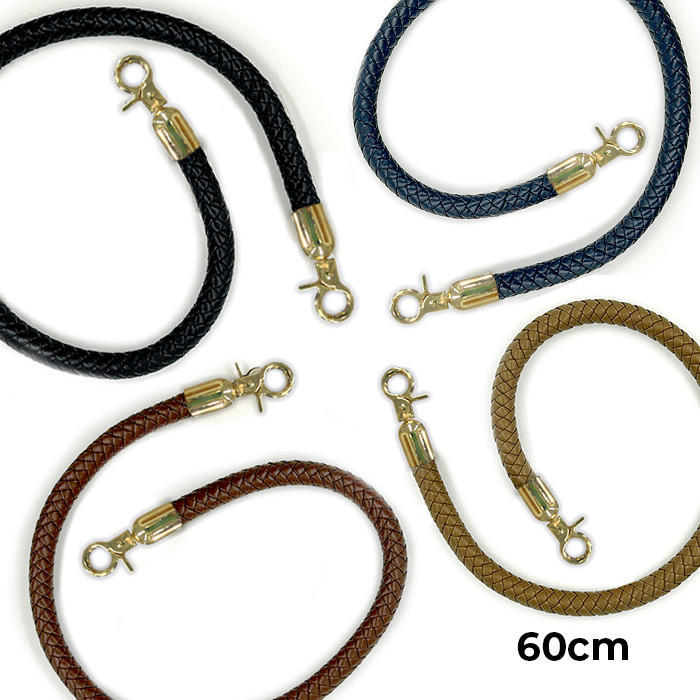 Alça Para Bolsa Couro com Mosquetão Dourado 60 cm para Bolsa Costura Artesanato Patchwork Ateliê