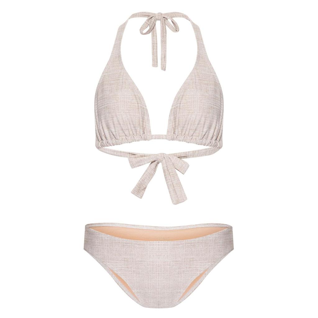 Imagem Conjunto de Biquíni Top Cortinão e Calcinha Biquinão Bege