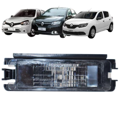 Luz da Lanterna de Placa Renault Clio 2000 2001 2002 Até 2016 Logan Sandero 2011 2012 Até 2017