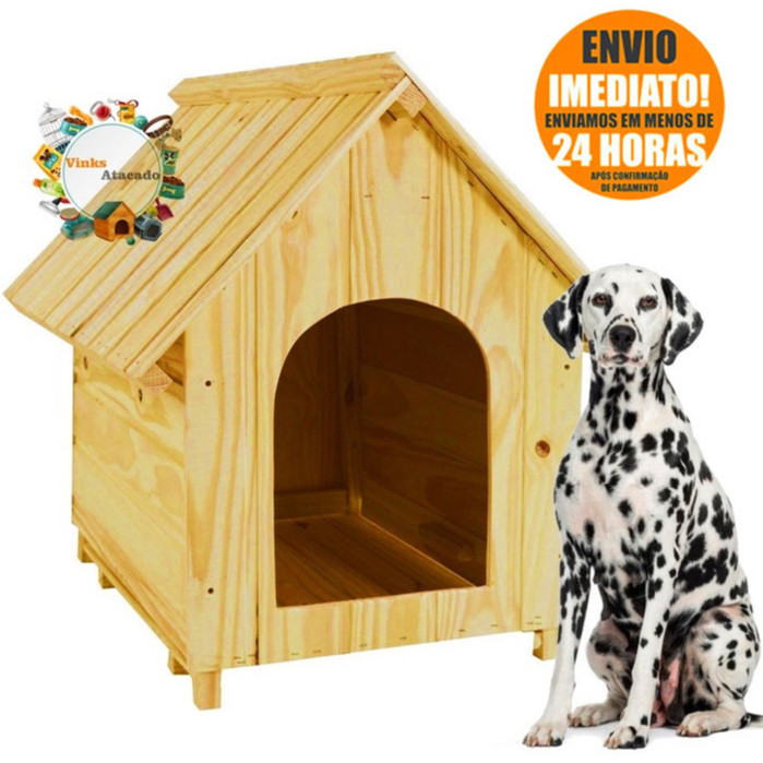 Casinha de Madeira N5 Para Cachorro Cães Cão Porte Médio Grande Casa Pet House Número 5 Tamanho 5 Promoção Frete Grátis