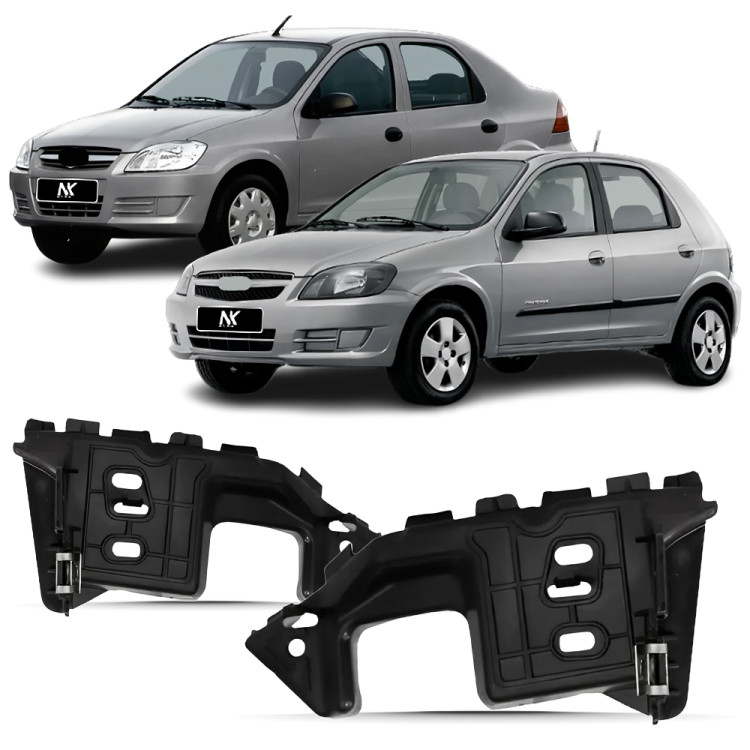 Par/Un Suporte Guia Parachoque Celta Prisma 2008 2009 2010 2011 2012 2013 2014 2015 2016