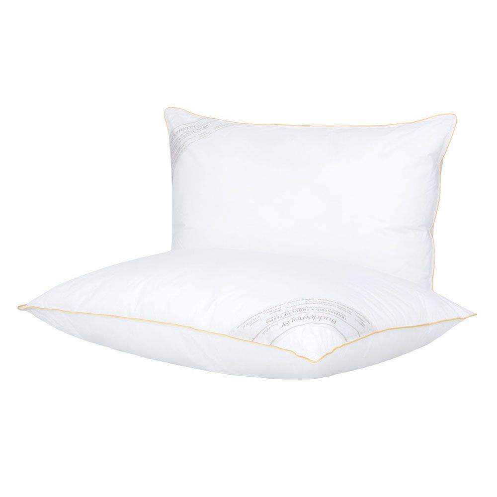 Kit Travesseiro 50x70cm Buddemeyer Toque de Pluma Algodão 2 peças