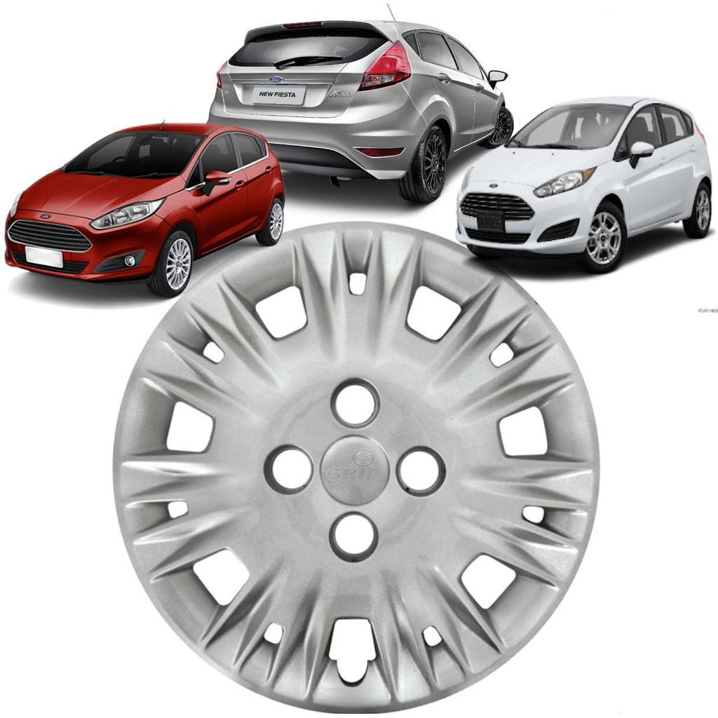 1 Calota New Fiesta 2014 até 2018 Aro 15 polegadas Parafuso Cubo Padrão