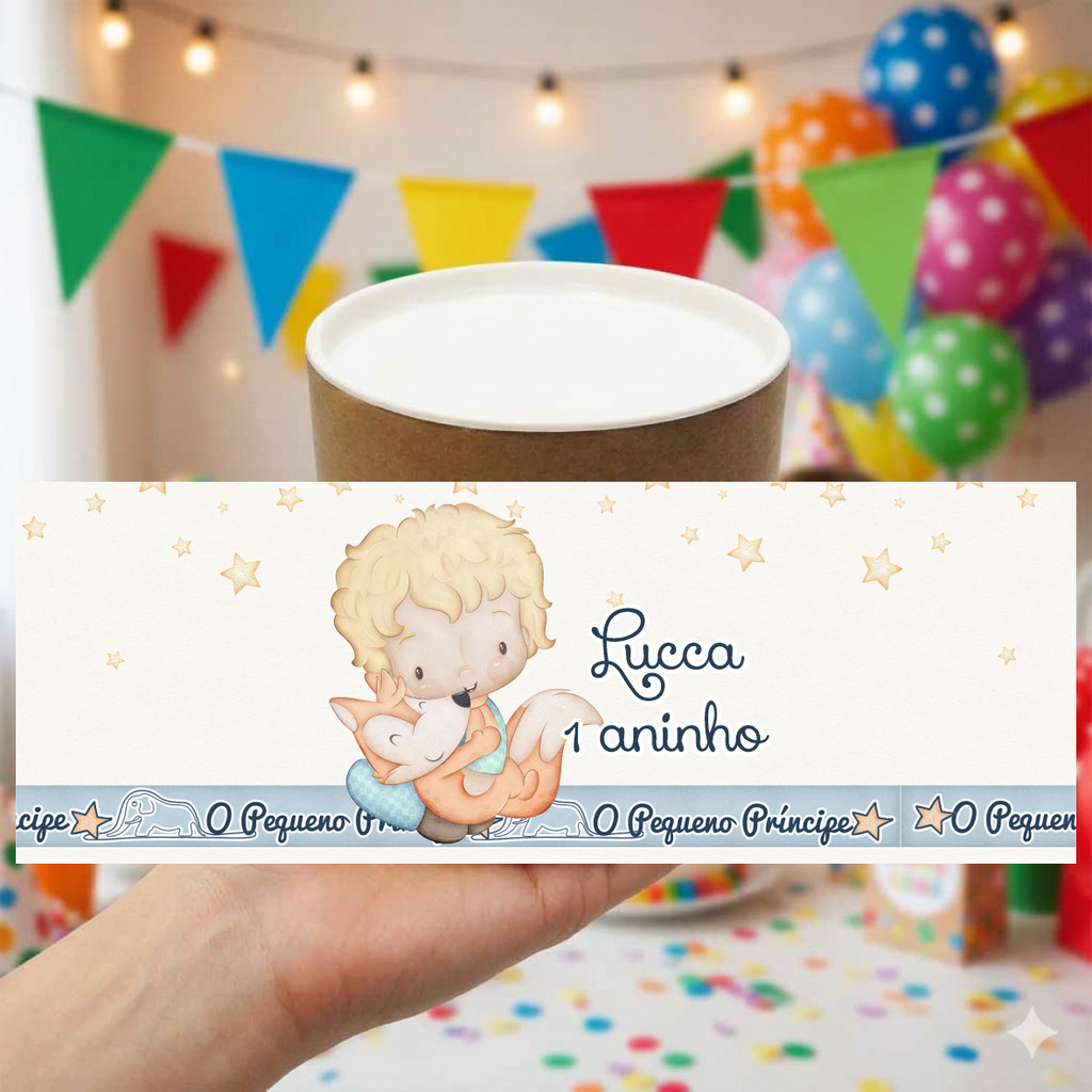 Rótulo Adesivo Tubolata 5x6 /7x6 Personalizado *PEQUENO PRINCIPE* Fazemos qualquer tema