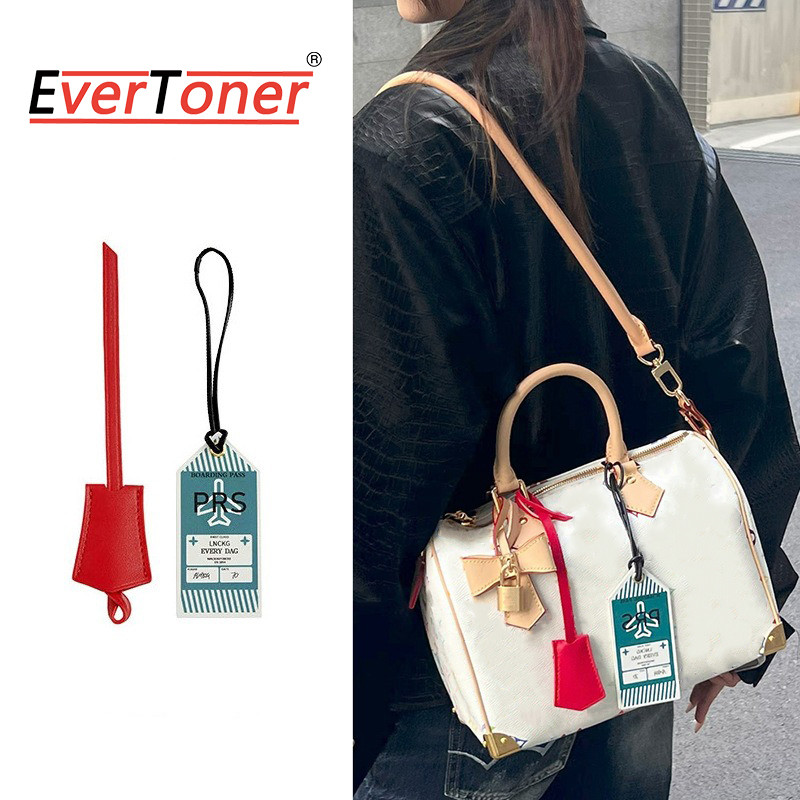 EverToner Etiqueta De Bagagem Cartão De Embarque Para Speedy 25 30 Macio Chaveiro Saco Pendurado Substituição Cinta Inse