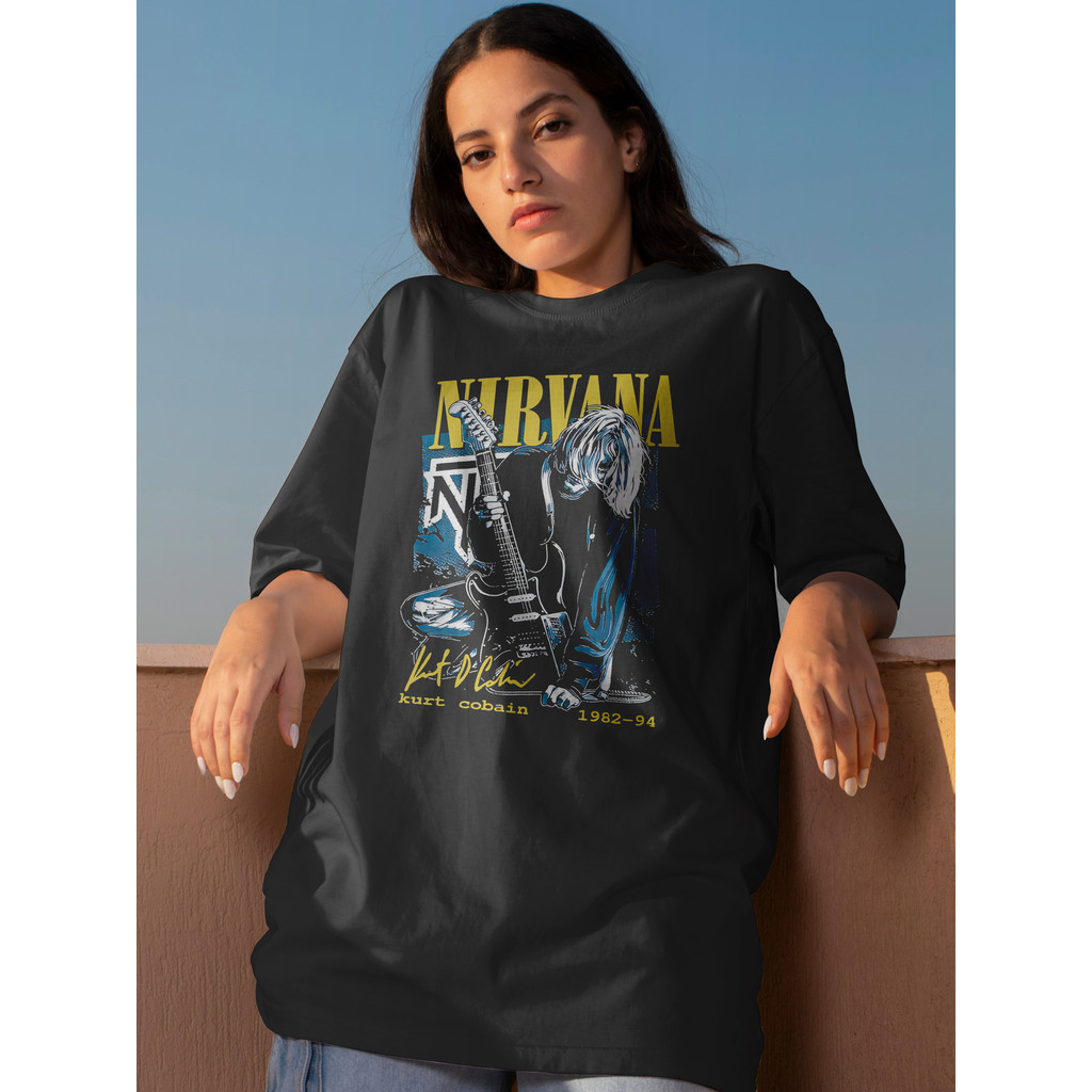 Camiseta Banda Rock Oversized Unissex Estilo Grunge Streetwear Malha Premium Confortável Para Shows e Dia a Dia