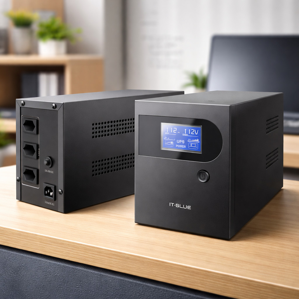 Nobreak com Tela LCD 1200VA 1500VA 110V 220V para Computador Impressora Roteador MAX-0407