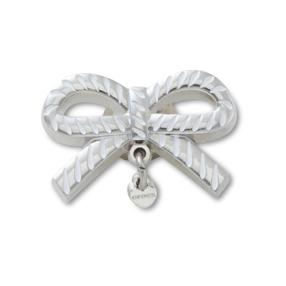 Jibbitz™ Laço Branco e Prata Único em Oferta na Shopee