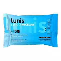 LENCO MICELAR LUNIS 5 EM 1 COM 25 UNIDADES