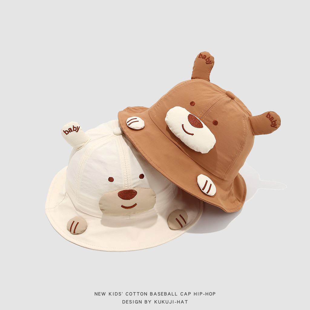 Chapéu De Primavera Para Bebês E Crianças Pequenas 2026-Lindo Pesca De Secagem Rápida Com Nariz 3D-Sol Meninos Meninas-E