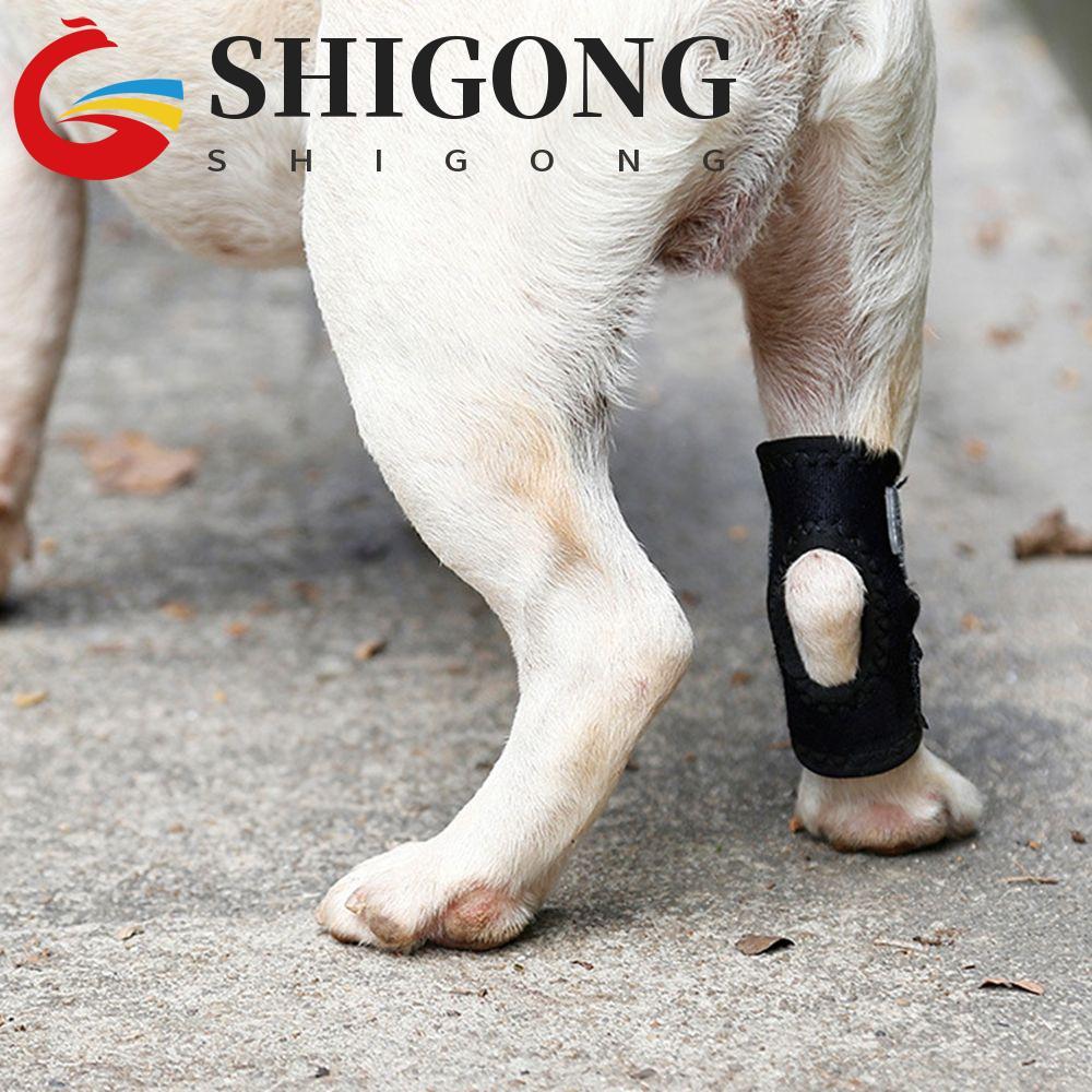 SHIGONG Joelheiras Para Animais De Estimação , Bandagem Preta De Recuperação De Articulações Cães Pequenos , Médios E Gr